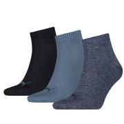 Puma 3P Quarter Socks Jeansblau Gr 39/42