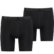 Puma 2P Sport Microfiber Long Boxer Schwarz Polyester Medium Herren