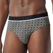 Schiesser 3P 95-5 Organic Cotton Briefs 3-pack Schwarz gemustert Baumw...