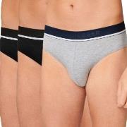 Schiesser 3P 95-5 Organic Cotton Rio Brief Schwarz/Grau Baumwolle Smal...