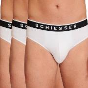 Schiesser 3P 95-5 Organic Cotton Rio Brief Weiß Baumwolle Small Herren