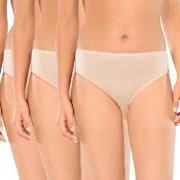 Schiesser 3P Essentials Cotton Briefs Beige Baumwolle 38 Damen