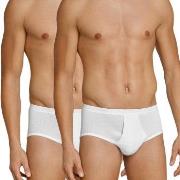 Schiesser 2P Original Classics Double Rib Briefs Weiß Baumwolle Medium...