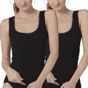 Sloggi 2P GO Tank Top Schwarz Baumwolle Small Damen