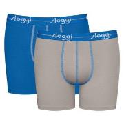 Sloggi 2P Men Start Short C2P Grau/Blau Baumwolle Medium Herren