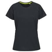 Stedman Active 140 Raglan For Women Schwarz Polyester Small Damen