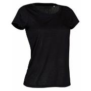 Stedman Active Cotton Touch For Women Schwarz Polyester Small Damen