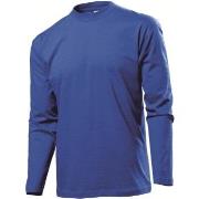 Stedman Classic Long Sleeve Men Royalblau Baumwolle Small Herren