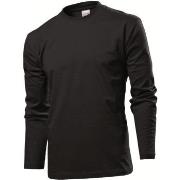 Stedman Comfort-T Long Sleeve Schwarz Baumwolle Small Herren