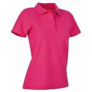 Stedman Polo Women Rosa Baumwolle Small Damen