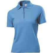 Stedman Polo Women Hellblau Baumwolle Small Damen