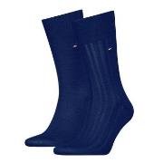 Tommy Hilfiger 2P Fil D Ecosse Rib Socks Marine Gr 43/46 Herren