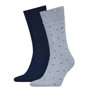 Tommy Hilfiger 2P Men Dot Socks Marine/Blau Gr 39/42 Herren