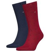 Tommy Hilfiger 2P Men Dot Socks Blau/Rot Gr 39/42 Herren