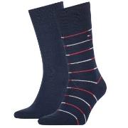 Tommy Hilfiger 2P Men Tommy Stripe Socks Marine Gr 39/42 Herren