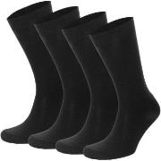 Topeco 4P Men Socks Plain Schwarz Gr 45/48 Herren