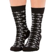 Trofe Bamboo Flower Socks 2P Schwarz Gr 39/42 Damen