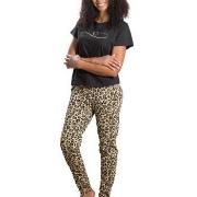 Trofe Leoheart Short Sleeve Pyjama Leopard Baumwolle Small Damen
