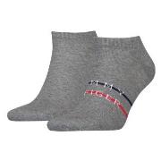Tommy Hilfiger 2P Men Sneaker Stripe Sock Grau Gr 39/42 Herren