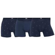 Dovre 3P Bamboo Boxer Tights Blau Muster Small Herren