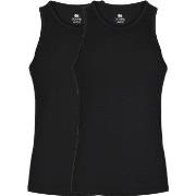 Dovre 2P Bamboo Singlet Schwarz Small Herren