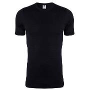 Dovre Rib T-Shirt Schwarz Baumwolle Small Herren