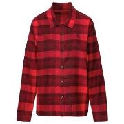 Calvin Klein Long Sleeve Button Down Flannel Schwarz/Rot Baumwolle Med...