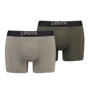 Levis 2P Men Optical Illussion Boxer Brief Khaki Baumwolle Medium Herr...