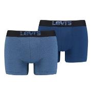 Levis 2P Men Optical Illussion Boxer Brief Marine/Blau Baumwolle Mediu...