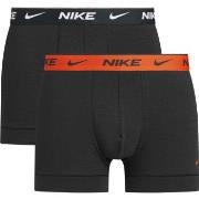 Nike 6P Everyday Cotton Stretch Trunk Schwarz/Orange Baumwolle Medium ...