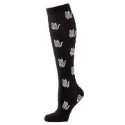 Trofe Printed Support Socks Schwarz Muster Gr 39/42 Damen