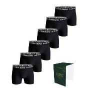 Björn Borg 6P Cotton Stretch Boxer And Toilet Case Schwarz Baumwolle S...