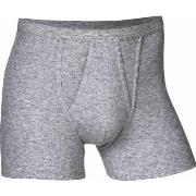 JBS Basic Fly Boxer Grau Baumwolle Small Herren