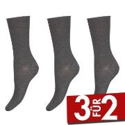 Decoy 3P Thin Comfort Top Socks Grau Strl 37/41 Damen