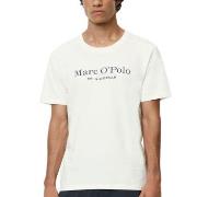 Marc O Polo Logo Top Weiß Baumwolle Small Damen