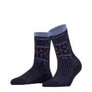 Falke Norway Love Socks Blau Muster Gr 39/42 Damen