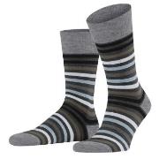 Falke Stripe Socks Schwarz/Grau Gr 47/50 Herren