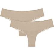 Triumph 2P Lovely Micro Brazilian String Beige Polyester Small Damen