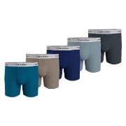 Calvin Klein 5P Stretch Boxer Briefs Blau/Hellblau Baumwolle Medium He...