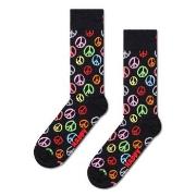 Happy Socks Peace Sock Schwarz Baumwolle Gr 41/46