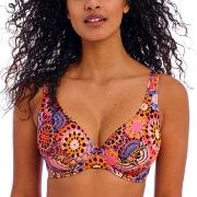 Freya Santiago Nights UW High Apex Bikini Top Rosa Muster F 80 Damen