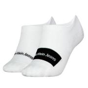 Calvin Klein 2P Women Footie High Cut Socks Weiß One Size Damen