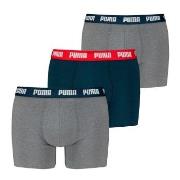 Puma 3P Men Everyday Boxer Grau/Blau Baumwolle Small Herren