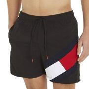 Tommy Hilfiger Badehosen Solid Flag Swim Shorts Schwarz Nylon Small He...