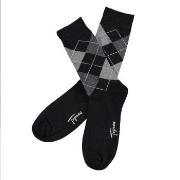 Topeco Mens Classic Socks Argyle Schwarz Gr 41/45 Herren
