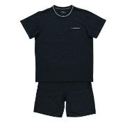 Topeco Mens Bamboo Pyjama Marine Small Herren