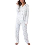 PJ Salvage Playful Prints Long Pyjamas Weiß Muster Small Damen