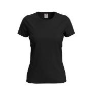 Stedman Comfort-T Crew Neck T-shirt Schwarz Baumwolle Small Damen