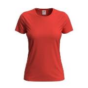 Stedman Classic Women T-shirt Orange/Rot Baumwolle Small Damen