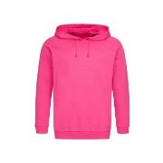 Stedman Hooded Sweatshirt Unisex Rosa Baumwolle Small